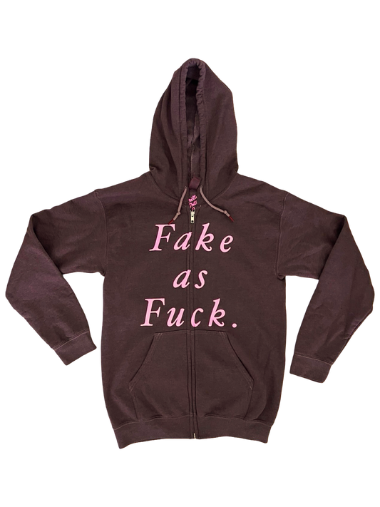Fake as Fuck. Zip up