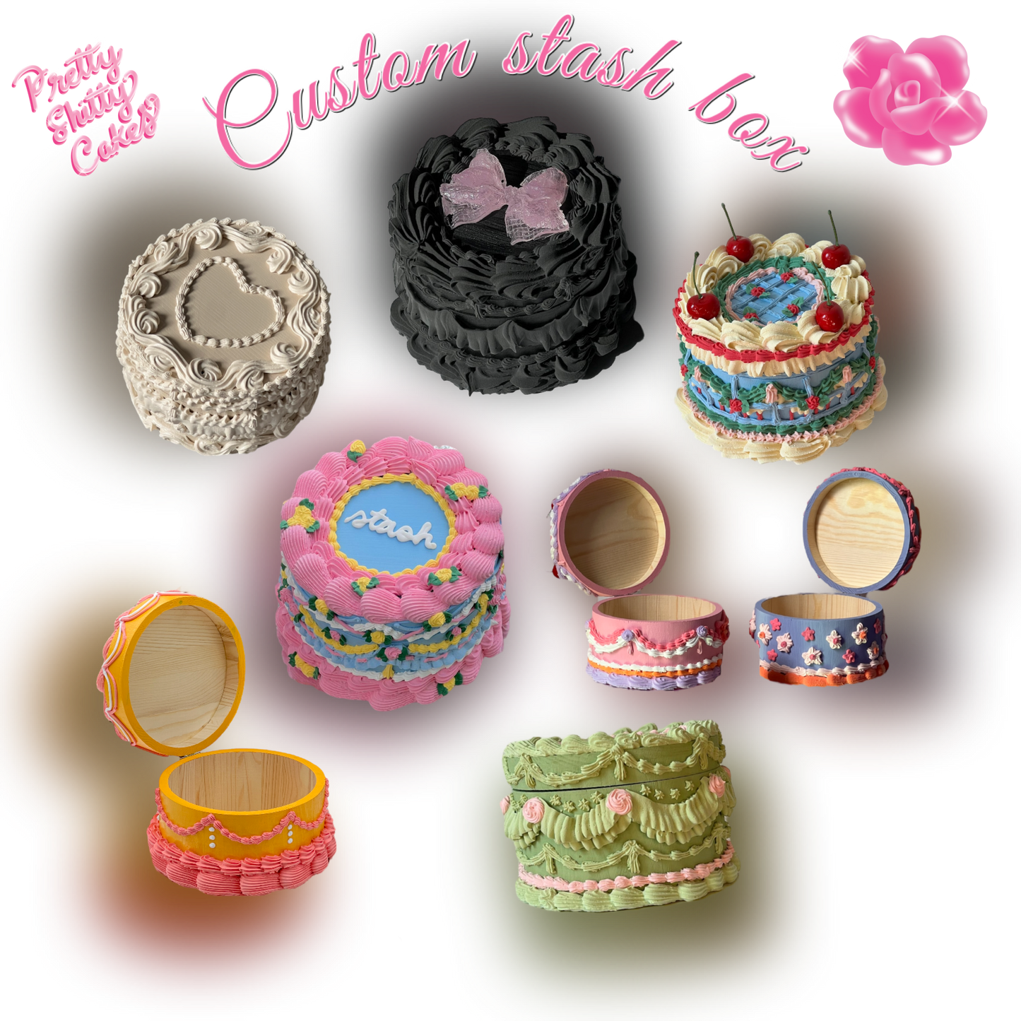 Custom Cake Stash Box (Pre-Order)