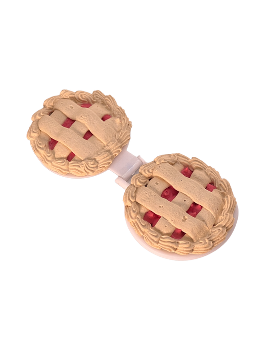 Cherry Pie Compact Mirror White
