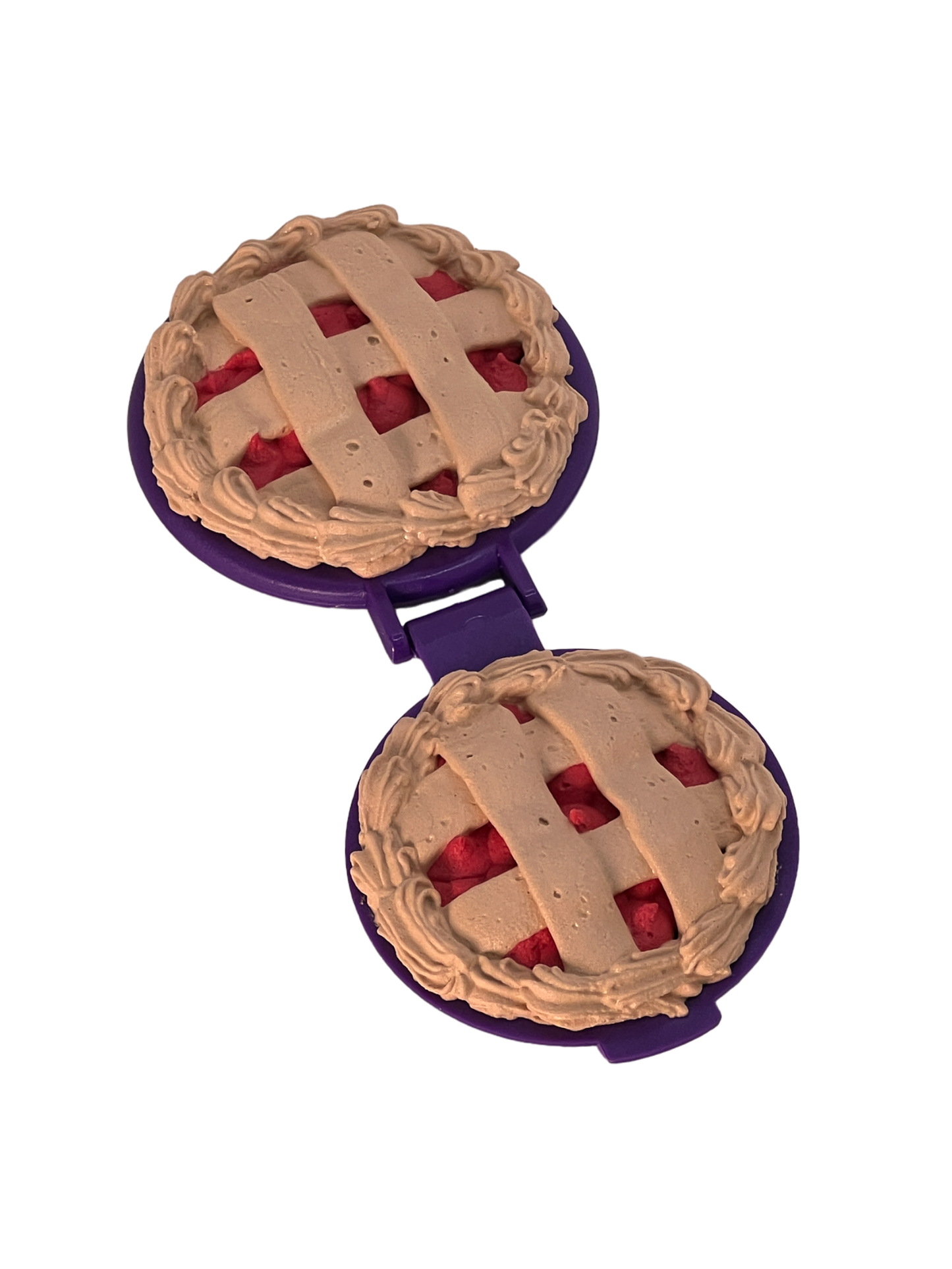 Cherry pie compact mirror dark purple